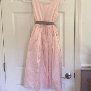 Pink dress with bow